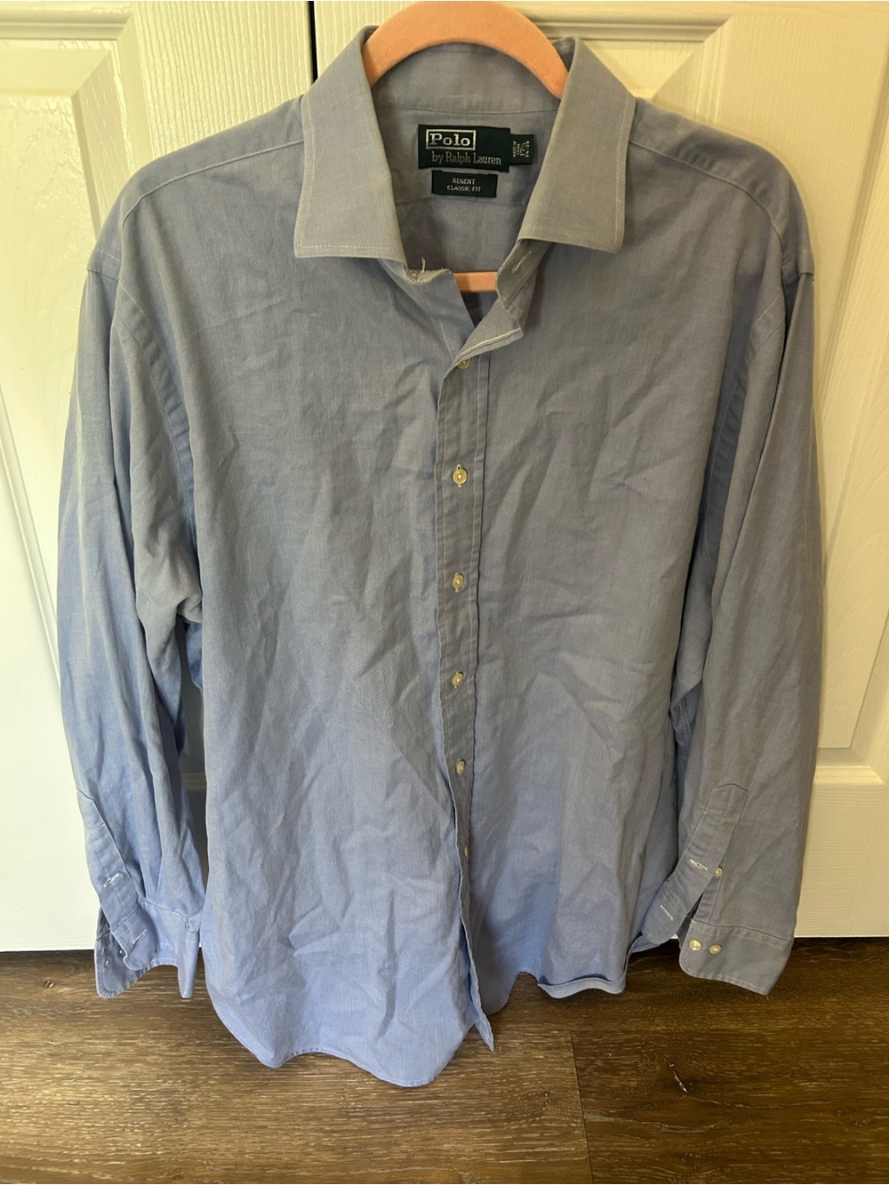 Polo by Ralph Lauren Men’s Light Blue Dress Shirt 17.5 34/35